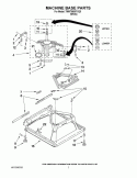 MACHINE BASE PARTS Diagram and Parts List for 7MWT96007XQ0  Whirlpool Washer