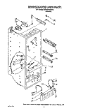 REFRIGERATOR LINER Diagram and Parts List for 8ED22DQXXN00  Whirlpool Refrigerator
