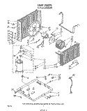 UNIT Diagram and Parts List for ACW864XP0  Whirlpool Air Conditioner