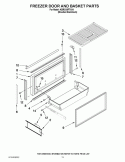FREEZER DOOR AND BASKET PARTS Diagram and Parts List for KBRO36FTX04  KitchenAid Refrigerator