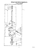 BRAKE AND DRIVE TUBE Diagram and Parts List for LA9680XWN0  Whirlpool Washer