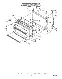 FREEZER DOOR Diagram and Parts List for 6ET18GKXWN02  Whirlpool Refrigerator
