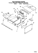 TOP VENTING PARTS Diagram and Parts List for YKEMC307KW01  KitchenAid Microwave Oven Combo