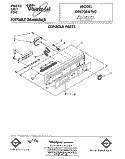 CONSOLE Diagram and Parts List for DP8700XTN2  Whirlpool Dishwasher