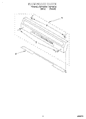 BACKGUARD Diagram and Parts List for FGP300EN2  Roper Range