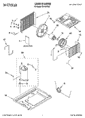 UNIT PARTS Diagram and Parts List for CA12WRS0  Crosley Air Conditioner