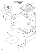 CABINET Diagram and Parts List for DP920QWDB0  Whirlpool Dishwasher