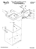 TOP AND CABINET, LIT/OPTIONAL Diagram and Parts List for LST9355DZ0  Whirlpool Washer
