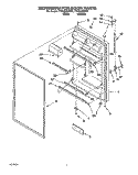 REFRIGERATOR DOOR Diagram and Parts List for TT18AKXDW00  Estate Refrigerator
