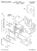 OVEN Diagram and Parts List for KEBI141DBL6  KitchenAid Wall Oven