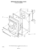 REFRIGERATOR DOOR, LIT/OPTIONAL Diagram and Parts List for ET18NKXSW02  Whirlpool Refrigerator