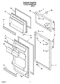Part Location Diagram of 8210215 Whirlpool TRIM-DOOR