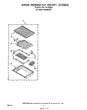 GRILL KIT RCK891 Diagram and Parts List for RC8300XLH  Whirlpool Cooktop