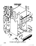 CABINET Diagram and Parts List for ET22RMXYW00  Whirlpool Refrigerator