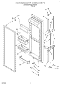 REFRIGERATOR DOOR Diagram and Parts List for 4YED22PWDN01  Whirlpool Refrigerator