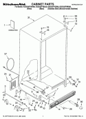CABINET PARTS Diagram and Parts List for KSCK25FVMS00  KitchenAid Refrigerator