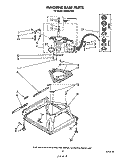 MACHINE BASE Diagram and Parts List for AX6245VL0  Whirlpool Washer