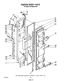 FREEZER DOOR Diagram and Parts List for ED22MMXLWR0  Whirlpool Refrigerator