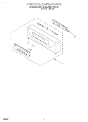 CONTROL PANEL, LITERATURE Diagram and Parts List for KEBI141DBL2  KitchenAid Wall Oven