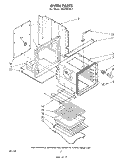 OVEN Diagram and Parts List for RB120PXK1  Whirlpool Wall Oven