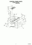 CONTROL PANEL PARTS Diagram and Parts List for KUIC18PNTS2  KitchenAid Ice Maker