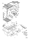 SHELF Diagram and Parts List for KTRD18KDAL00  Whirlpool Refrigerator