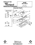 CONSOLE Diagram and Parts List for SHU45020  Whirlpool Dishwasher