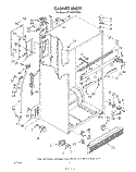CABINET Diagram and Parts List for ET18DKXTF00  Whirlpool Refrigerator