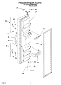 FREEZER DOOR Diagram and Parts List for 3XES0FHGKS01  Whirlpool Refrigerator