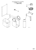 ACCESSORY Diagram and Parts List for KUCC151GSS0  KitchenAid Trash Compactor