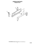BACKGUARD Diagram and Parts List for FGP215VW3  Roper Range