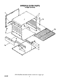 INTERNAL OVEN Diagram and Parts List for FGP310VL3  Roper Range