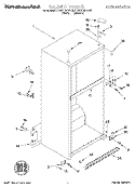 CABINET Diagram and Parts List for KTRS21MFAL00  KitchenAid Refrigerator
