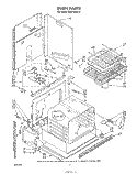 OVEN Diagram and Parts List for RM278BXS0  Whirlpool Microwave Oven Combo