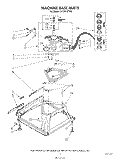 MACHINE BASE Diagram and Parts List for LA7801XTF0  Whirlpool Washer