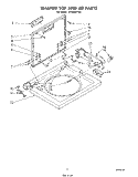 WASHER TOP AND LID Diagram and Parts List for LC4500XTW0  Whirlpool Washer