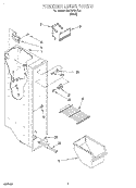 FREEZER LINER Diagram and Parts List for 3XART721F02  Whirlpool Refrigerator