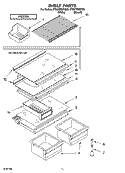 SHELF PARTS, OPTIONAL PARTS Diagram and Parts List for ET8GTMXKT00  Whirlpool Refrigerator