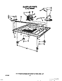 BASEPLATE Diagram and Parts List for MME08XW1  Roper Microwave