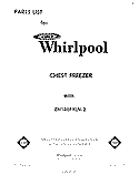 SECTION Diagram and Parts List for EH180FXLN2  Whirlpool Freezer
