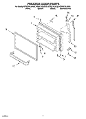 FREEZER DOOR PARTS, OPTIONAL PARTS Diagram and Parts List for KTRS21KLSS00  KitchenAid Refrigerator