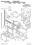 OVEN PARTS Diagram and Parts List for KEMC377KBL03  KitchenAid Microwave Oven Combo