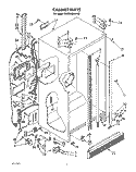 CABINET Diagram and Parts List for KSRS25QXAL00  KitchenAid Refrigerator