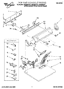 TOP AND CONSOLE, LIT/OPTIONAL Diagram and Parts List for LGR5624DQ1  Whirlpool Dryer