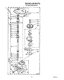 GEARCASE Diagram and Parts List for KAWE660WWH1  KitchenAid Washer
