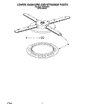 LOWER WASHARM AND STRAINER Diagram and Parts List for KUDA23ZY1  KitchenAid Dishwasher