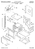 OVEN Diagram and Parts List for KEBI101DBL7  KitchenAid Wall Oven