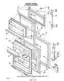 DOOR , NOT ILLUSTRATED AND OPTIONAL Diagram and Parts List for ET17HKXMWR2  Whirlpool Refrigerator