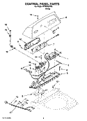 CONTROL PANEL PARTS Diagram and Parts List for WTW6700TW0  Whirlpool Washer