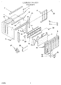 CABINET Diagram and Parts List for R613  Whirlpool Air Conditioner